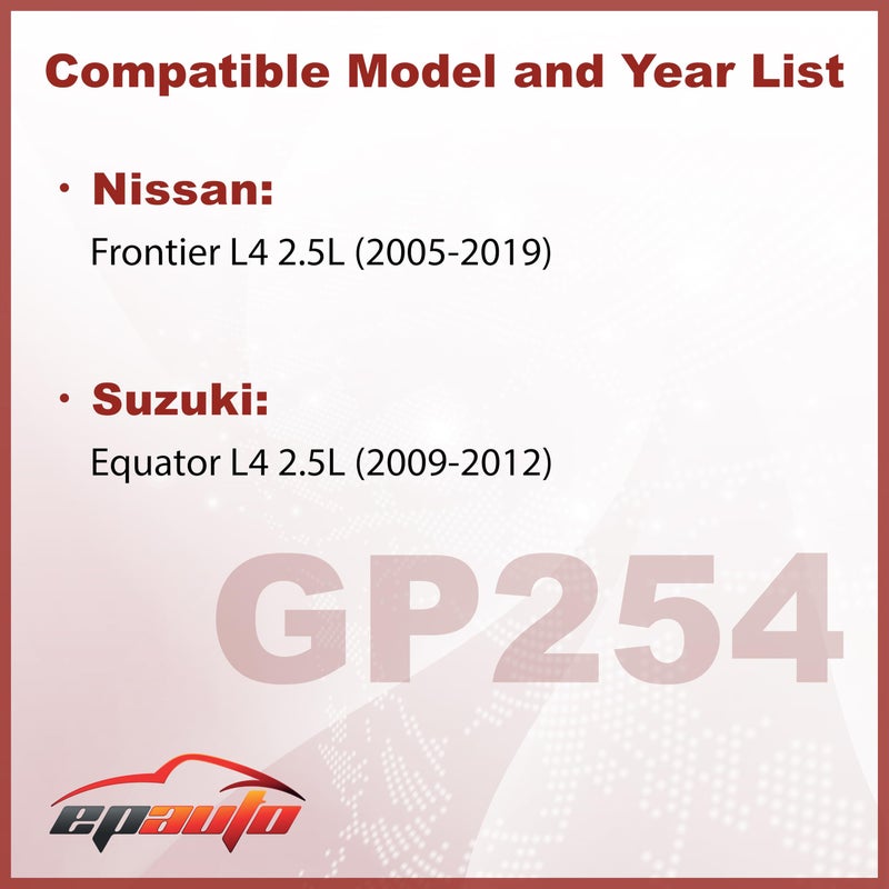 EPAuto GP254 (CA10254) Engine Air Filter Replacement for Nissan Frontier 2.5L (2005-2019), Suzuki Equator 2.5L (2009-2012) - Fits 4 Cylinder Engine for Improved Airflow & Fuel Efficiency - Image 2